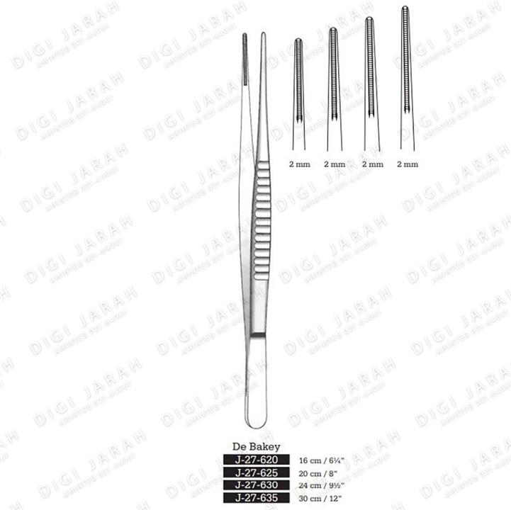 پنست دوبیگی راست J-27-620 surgicon 16cm 2MM